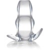 XR Brands Clear View Transparent Hollow Anal Plug Large TPE