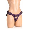Xr Brands Bodice Deluxe Leather Corset Harness Violetinė - Adjustable Comfort Fit