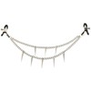 Xr Brands Daggers Adjustable Double Chain Nipple Clamps with Spiked Metal Chains