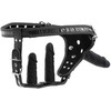 XR Brands Strap-On Harness System Triple Silicone Set, Adjustable