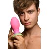 Xr Brands Creature Cocks Xeno Egg Silicone Glow-in-the-Dark Rožinė Medium