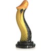 XR Brands Golden Snake Silicone Intimate Toy Gold-Juodas Large