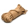 Xr Brands Tied Up Jute Bondage Rope 15.2m - Natural Fiber, Twisted, Coreless