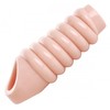 XR Brands Master Series Ribbed Sleeve Light TPR 5.75in with Support Strap