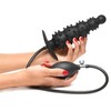 XR Brands Ass Puffer Nubbed Inflatable Silicone Plug Juodas