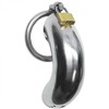 Xr Brands Master Series Forged Captor Steel Chastity Device with 3 Adjustable Rings