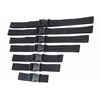 XR Brands Subdued Full Body Adjustable Restraint Belt Set Juodas Nylon