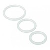 Trinity Vibes Silicone Comfort Rings Set, Clear, 3 Sizes