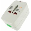 XR Brands Travel Universal Adapteris 4-in-1 Worldwide Plug Baltas ABS