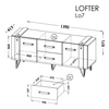 Dolmar RTV staliukas LOFTER LO7