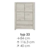 Extom ANGEL komoda typ 33