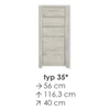 Extom ANGEL komoda typ 35
