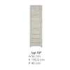 Extom ANGEL spinta su lentynomis typ 10