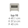 Extom ANGEL spintelė prie lovos typ 95