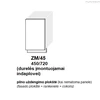 Extom Įmontuojamos durelės indaplovei INSOLITO ZM 45
