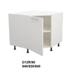 Extom Kampinė pastatoma spintelė Sidabrinis D12R 90