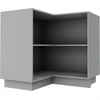 Extom Kampinė pastatoma spintelė Sidabrinis D12 90