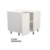 Extom Kampinė pastatoma spintelė Sidabrinis D12 90