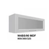 Extom Pakabinama spintelė Sidabrinis W4Bs 90 MDF