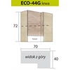 Fadome ECONO pakabinama kampinė spintelė ECO-44G (kairinė)