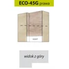 Fadome ECONO pakabinama kampinė spintelė ECO-45G (dešininė)