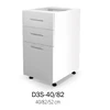 Halmar VENTO D3S-40/82 pastatoma virtuvinė spintelė