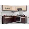 Liveo Kampinis virtuvinis komplektas ELIZA 220x210 cm wenge