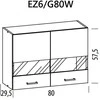 Liveo Pakabinama spintelė ELIZA EZ6/G80W 80