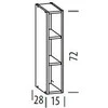 Liveo Pakabinama spintelė TIFFANY T1/G15