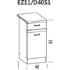 Liveo Pastatoma spintelė ELIZA EZ11/D40S1 LP 40S1 rijeka