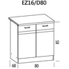 Liveo Pastatoma spintelė ELIZA EZ16/D80 venge