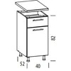 Liveo Pastatoma spintelė TIFFANY T16/D40S1