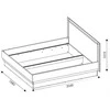 Lova Liveo Besto BT12 140 cm, ruda/balta
