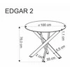 Stalas HALMAR EDGAR 2