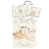 Patalynė bawełniana 100x135 Król Lew Simba Nala przyjaciele Lion King best friends kwiatki 4751 dziecięca do łóżeczka