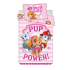Patalynė bawełniana 100x135 Psi Patrol Paw Skye Everest 2554 rožinė Marshall poszewka 40x60 dziecięca do łóżeczka pup power