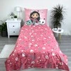 Patalynė bawełniana 140x200 Koci domek Gabi rožinė poszewka 70x90 Gabby`s Dollhouse JF 02
