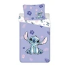 Patalynė bawełniana 140x200 Lilo i Stitch violetinė poszewka 70x90 JF 02