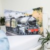 Patalynė bawełniana 140x200 pociąg parowy lokomotywa poszewka 70x90 August 23