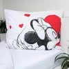 Patalynė bawełniana 140x200 Myszka Miki i Mini serce 1032 Minnie Mickey Mouse love poszewka 70x90