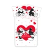 Patalynė bawełniana 140x200 Myszka Miki i Mini serce 1032 Minnie Mickey Mouse love poszewka 70x90