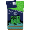 Patalynė bawełniana 140x200 Minecraft 1216 Sssleep Tight poszewka 70x90 JF 02