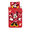 Patalynė bawełniana 140x200 Myszka Mini raudona serca Minnie Mouse poszewka 70x90 August 23
