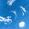 Patalynė świecąca w ciemności 140x200 kosmos rakieta 7370 poszewka 70x90