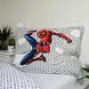 Patalynė świecąca w ciemności 140x200 Spiderman Człowiek Pająk 8438 bawełniana poszewka 70x90
