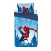 Patalynė bawełniana 140x200 Spider-man człowiek pająk mėlyna poszewka 70x90 JF 02