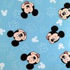 Blue Mickey "Mėlyna 02" Vaikiška paklodė su guma, 90x200+25 cm