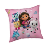 Poduszka dziecięca 40x40 Koci domek Gabi rožinė Gabby`s Dollhouse JF 02