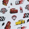 Cars 3 "McQueen" Vaikiška paklodė su guma, 90x200+25 cm