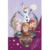 Kocyk su mikrofibry 100x150 Kraina Lodu Frozen Family wrzosowy JF23